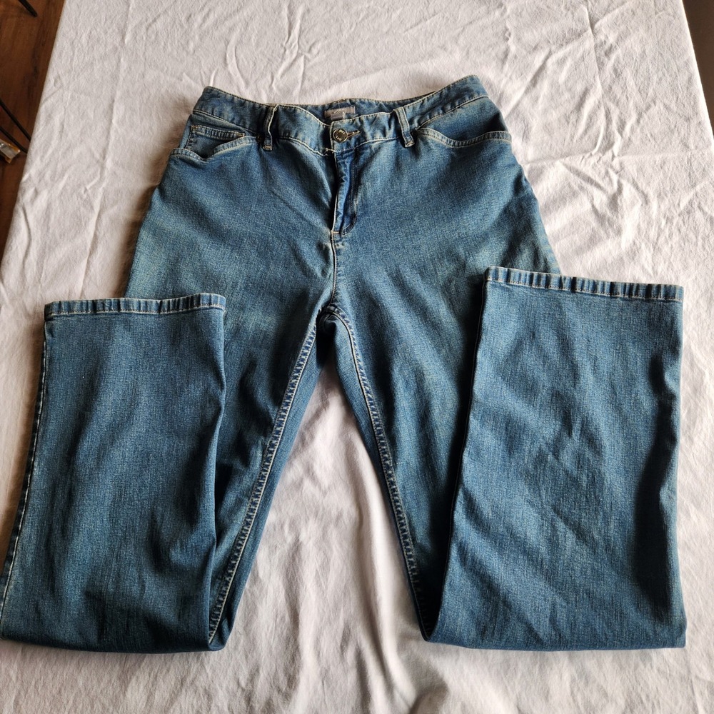 J. Jill Womens Authentic Fit Collection, Stretch Straight Leg Jeans Size 4